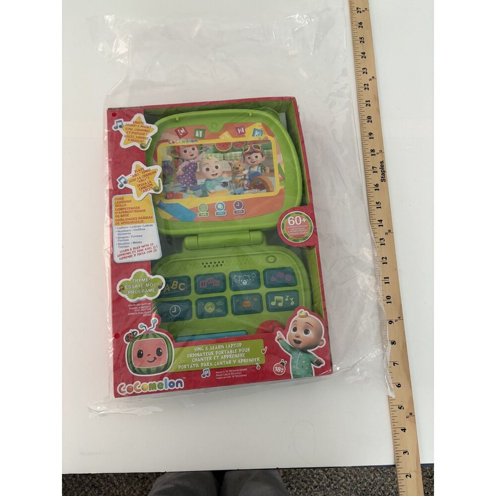 CoComelon Sing and Learn Laptop Toy for Kids, Lights, Sounds, and Music Encourag - Picture 2 of 4